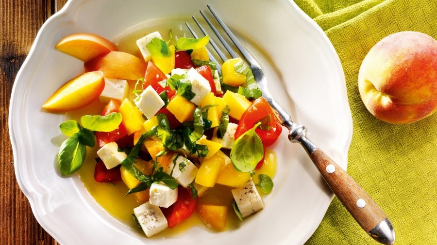 An image of Tomato and Peach Salad